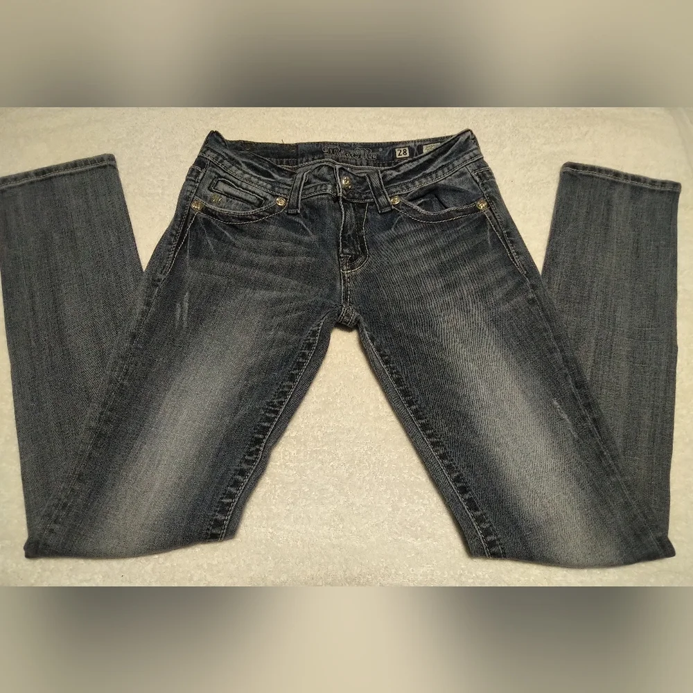 Miss Me Skinny Rhinestome Jeans - Size 28